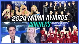 2024 MAMA Awards WINNERS [upl. by Elorak315]