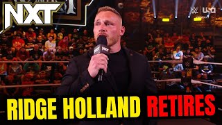 WWE NXT Review 03262024  Ridge Holland Announces Retirement [upl. by Nemad208]