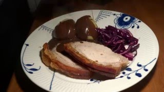 quotFlæskestegquot  Traditional Danish Pork Roast with Cracklings amp Gravy  Recipe  56 [upl. by Cleaves424]