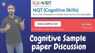 TCS NQT 2021 Cognitive Sample paper Discussion  TCS released Sample paper [upl. by Nawaj]