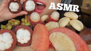 ASMR EXOTIC FRUITS EATING SOUNDS NO TALKING  SASASMR [upl. by Eal]