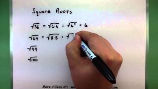 Basic Math  Square Roots [upl. by Brenden]