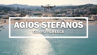 🎬 Agios Stefanos  Corfu Greece ✈ Drone [upl. by Ahsinroc323]