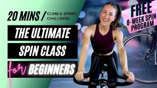 THE ULTIMATE SPIN CLASS FOR BEGINNERS  20 Minute Beginner Spin Class • Beginners Guide to Cycling [upl. by Nylarad847]