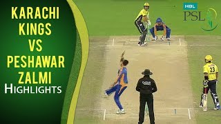 PSL 2017 Playoff 3 Karachi Kings vs Peshawar Zalmi Highlights [upl. by Irahk]