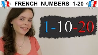 LEARN FRENCH NUMBERS 120  COUNTING TO 20 IN FRENCH [upl. by Alliuqet]