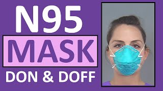 N95 Mask  How to Wear  N95 Respirator Nursing Skill Tutorial [upl. by Tiphanie]