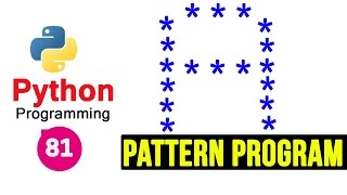 Python Pattern Programs  Printing Stars  in A Shape [upl. by Ellimahs]