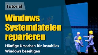 Windows Systemdateien reparieren  Tutorial  Aufschnur [upl. by Leahcimal]