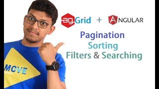 agGrid  angular Pagination Sorting Searching and filters data table [upl. by Leugimesoj]