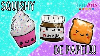 Haz SQUISHIES de PAPEL Super fáciles [upl. by Hooke66]