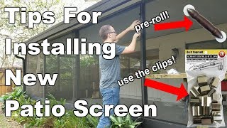 How To Replace Patio Screen [upl. by Negrom]