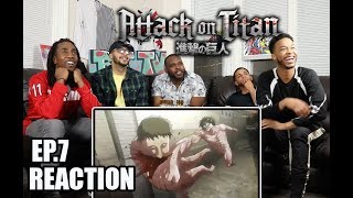 A GOOD TITAN ATTACK ON TITAN EP7 REACTIONREVIEW [upl. by Airtina]