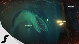 Fighting the Megalodon in Sea of Thieves [upl. by Carper539]