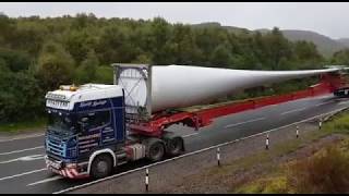 Vestas Wind Turbine Blade transportation [upl. by Llewkcor]