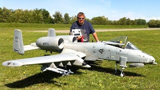 GIANT RC A10 WARTHOG WITH BRRRRT amp FLARE [upl. by Benoite]