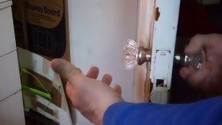 REPLACING VINTAGE GLASS DOOR KNOBS [upl. by Worlock]