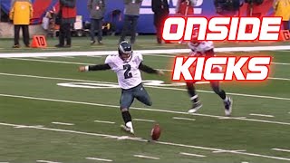 NFL Successful Onside Kick Compilation [upl. by Ibur]