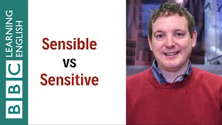 Sensible vs Sensitive  English In A Minute [upl. by Orlanta791]