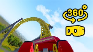 🎢EXTREME ROLLER COASTER 360°  VR Video [upl. by Adnylem843]