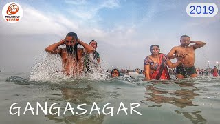 Gangasagar Mela 2019  Makar Sankranti Ganga Snan  Gangasagar Sea Beach Cinematic Full HD 1080P [upl. by Daphna]