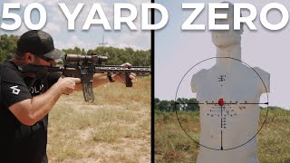 PRO LPVO Combat Rifle Zero  50 Yards [upl. by Pearse]