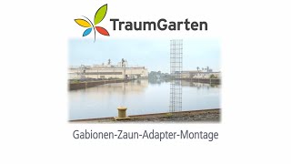 Sichtschutzzaun an Gabionen montieren  TraumGarten [upl. by Anagrom]