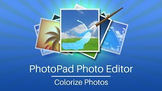 How to Add Color to Black and White Photos  PhotoPad Photo Editor Tutorial [upl. by Enyrehtac]