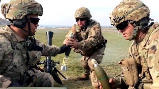 M252A1 81mm Mortar LiveFire • US Army Training [upl. by Maurilla676]