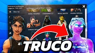 COMO CONSEGUIR SKINS HACKEADAS EXCLUSIVAS en FORTNITE [upl. by Arabel]