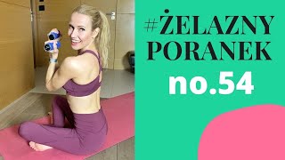 ŻelaznyPoranek 54  HIIT full body z ciężarkami  Ola Żelazo [upl. by Annaeed1]