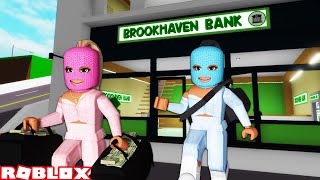 💰 TWINS ROB THE BANK IN BROOKHAVEN 💰  Roblox Roleplay [upl. by Ibur679]