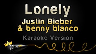 Justin Bieber amp benny blanco  Lonely Karaoke Version [upl. by Nwahsiek135]