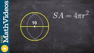 How do you find the surface area of a sphere [upl. by Serle]