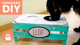 COMEDERO casero para PERROS  Manualidades para perros [upl. by Hpeseoj233]