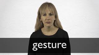 How to pronounce GESTURE in British English [upl. by Arrat250]