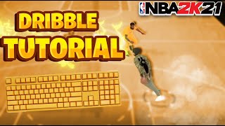 NBA 2k21 Beginner Dribble Tutorial FOR KEYBOARD PLAYERS BEST DRIBBLE MOVES  100 SUB GRIND [upl. by Oznofla]