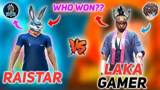 RAISTAR VS LAKA GAMER  RED NUMBER CHALLANGE  1 VS 1 CLASH  WHO WON [upl. by Maroj499]