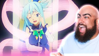 KAZUMA AND AQUA  Konosuba Episode 1 Reaction [upl. by Lehteb]