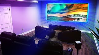 My NEW Home Theater Setup with a 4K Projector [upl. by Mcdade]