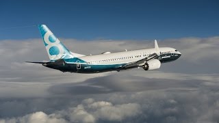 Boeing completes first flight of the 737 MAX [upl. by Trinetta666]