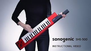 sonogenic Keytar 「SHS500」 INSTRUCTIONAL VIDEO [upl. by Three927]