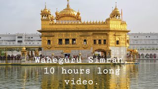 Waheguru Simran 10 hours long video [upl. by Hctim]