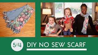 DIY No Sew Scarf Tutorial [upl. by Silin]