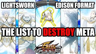 META SLAYER Lightsworn Deck Profile  Edison Format  YuGiOh [upl. by Nitsirk678]