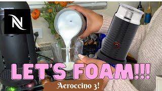 How To Foam Milk With Aeroccino 3 Make Coffee With Foam Tips amp Tricks  Easy Foamed Latte Recipe [upl. by Eixid21]