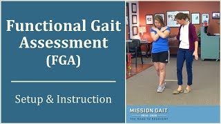 Functional Gait Assessment  Setup and Instruction [upl. by Leirud]