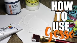 HOW TO Use GESSO Mixed Media Tips [upl. by Fishman]