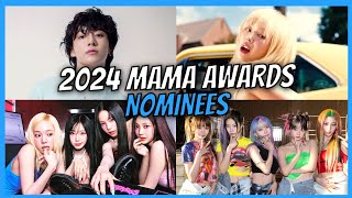 2024 MAMA Awards Nominees [upl. by Lananna]