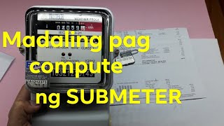 Paano Mag COMPUTE ng SUBMETER  Local Electrician  Philippines [upl. by Bensky]